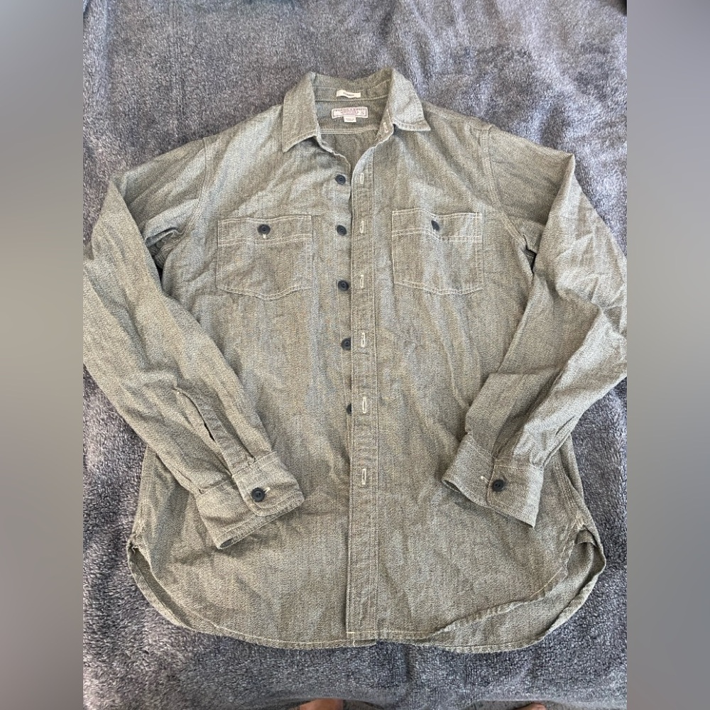 Wallace & Barnes Classic Fit Casual Button Down Shirt S